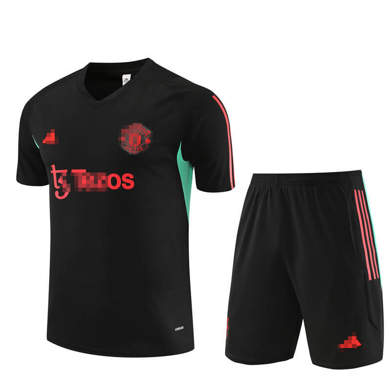 Camiseta de Entrenamiento Manchester United 2023/2024 Negro/Verde Kit
